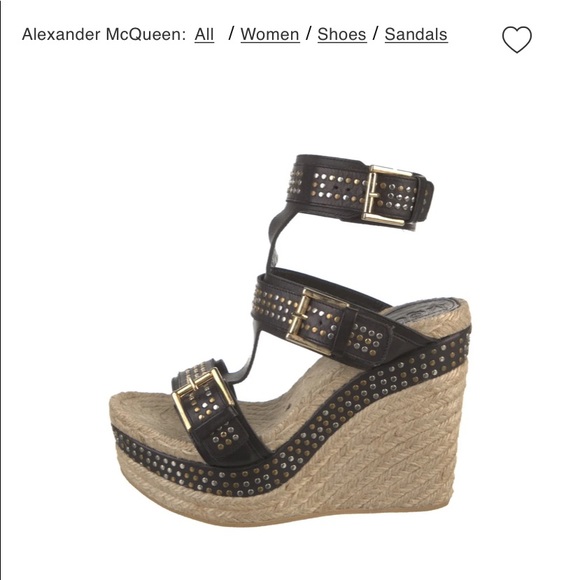 Alexander McQueen Leather Studded Espadrilles - Picture 10 of 10